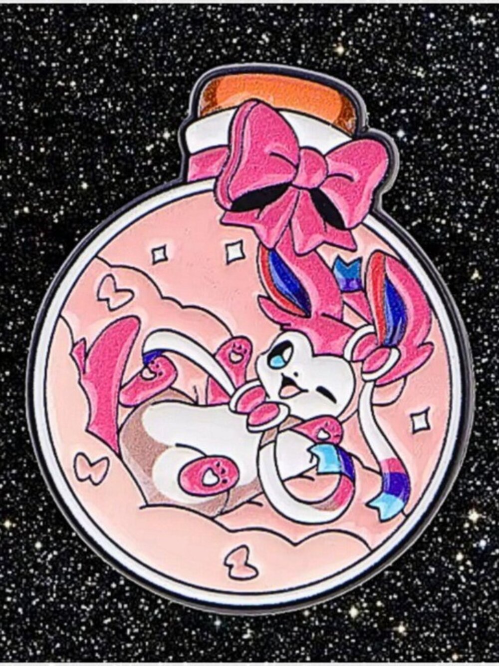 Sylveon Magic Potion Enamel Pin Cute Pokemon Fairy Collector
